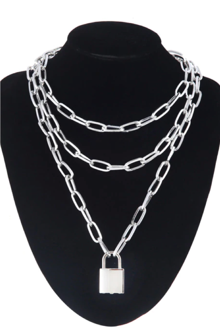 Silver Locked Necklace