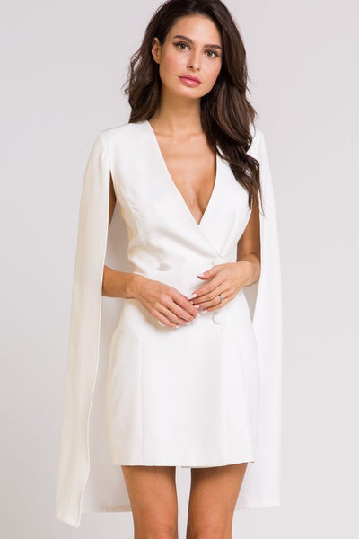 Tuxedo cape sale dress