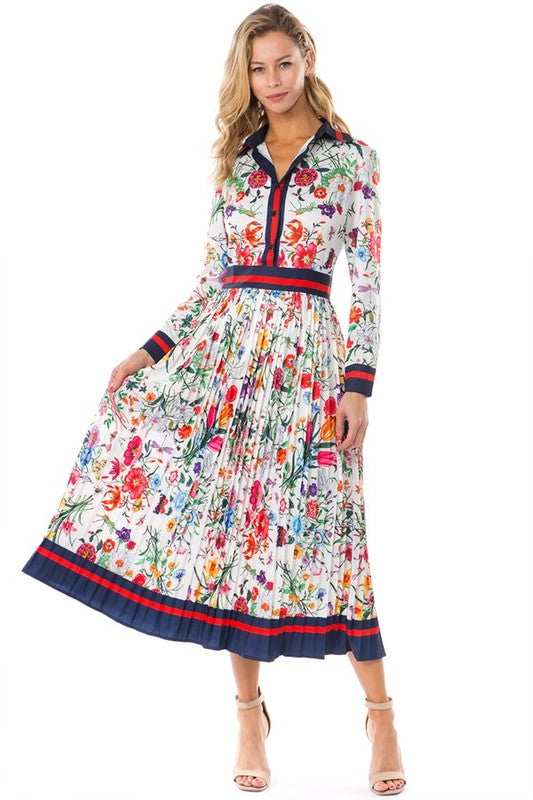 Señorina Floral Midi Dress