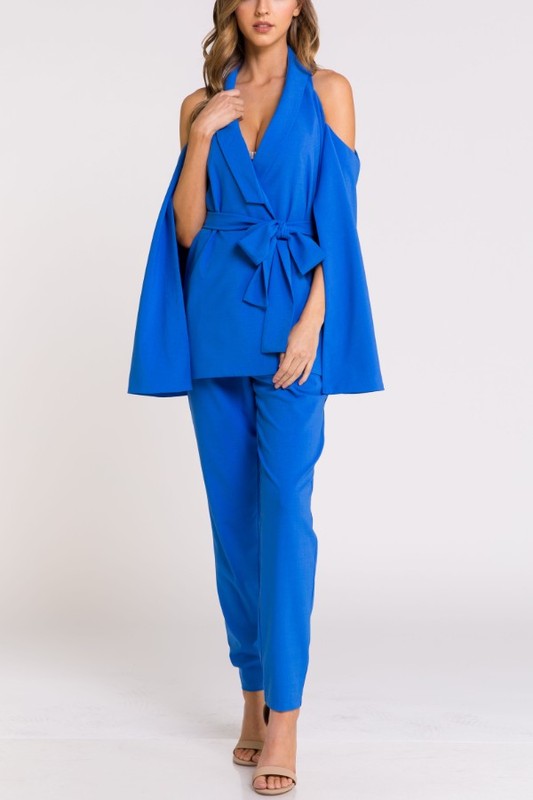 Santorini Jumpsuit Cape