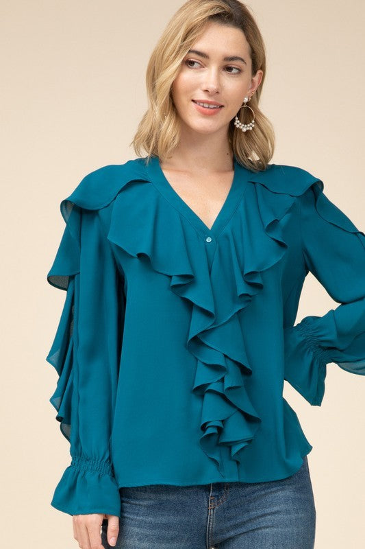 Only Good Thing Ruffled Blouse