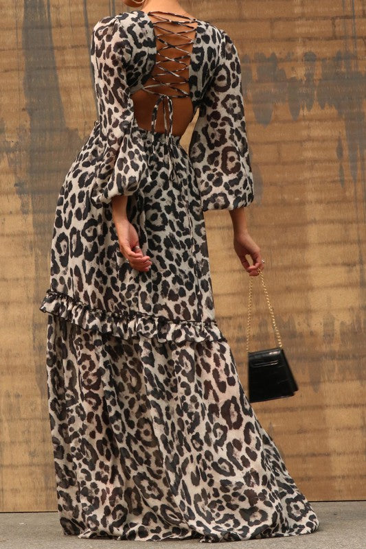 Work Of Art Dress - Leopard