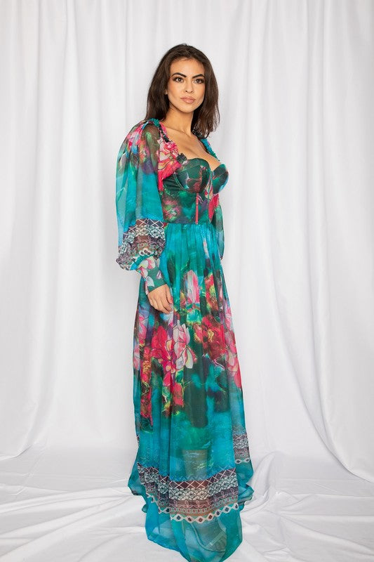Queen Of The Night Maxi Dress