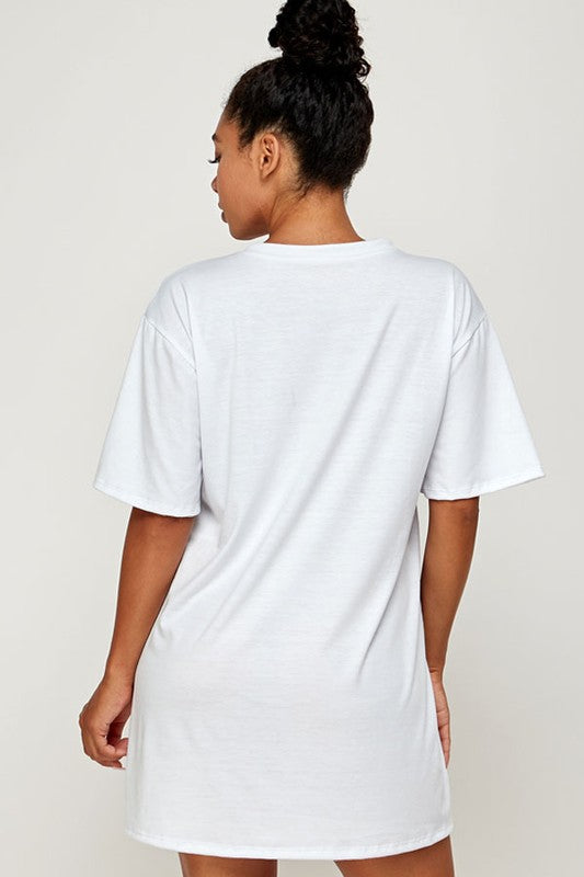 Fashion Bag Graphic Tee T Shirt Dress