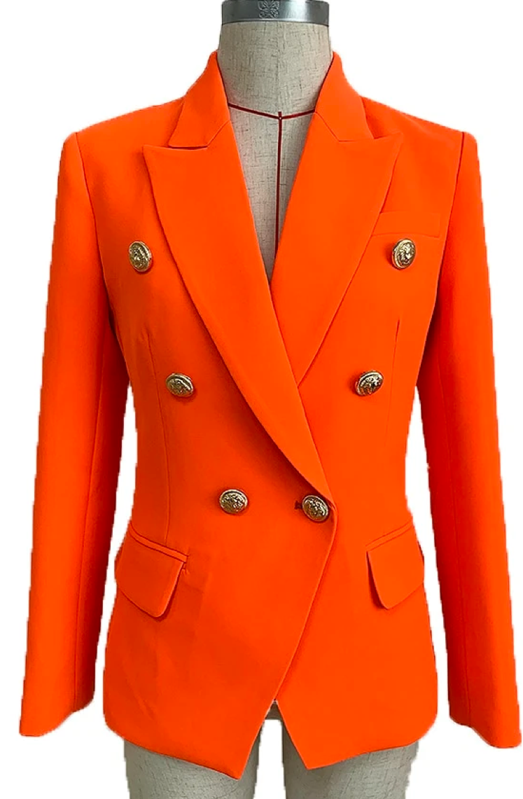 Military Blazer Jacket orange