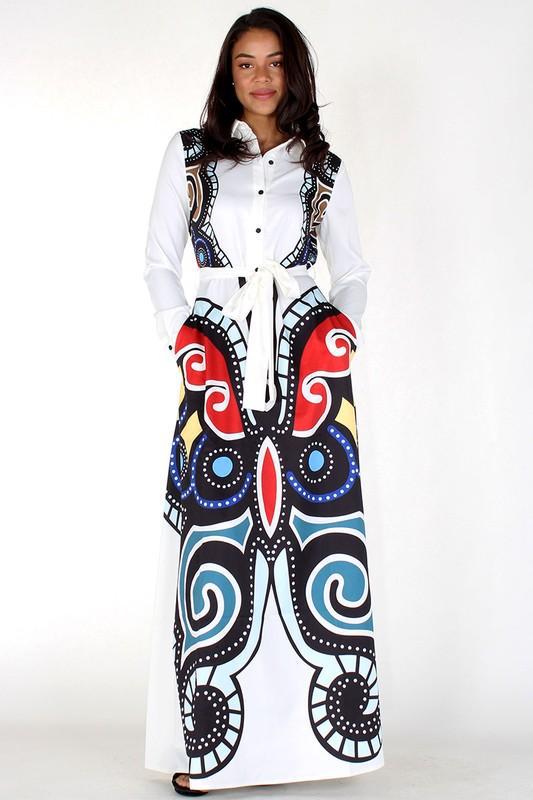 Ethnic Casual Maxi Dress 1