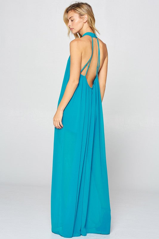 Stay With Me Jumpsuit Blue Color