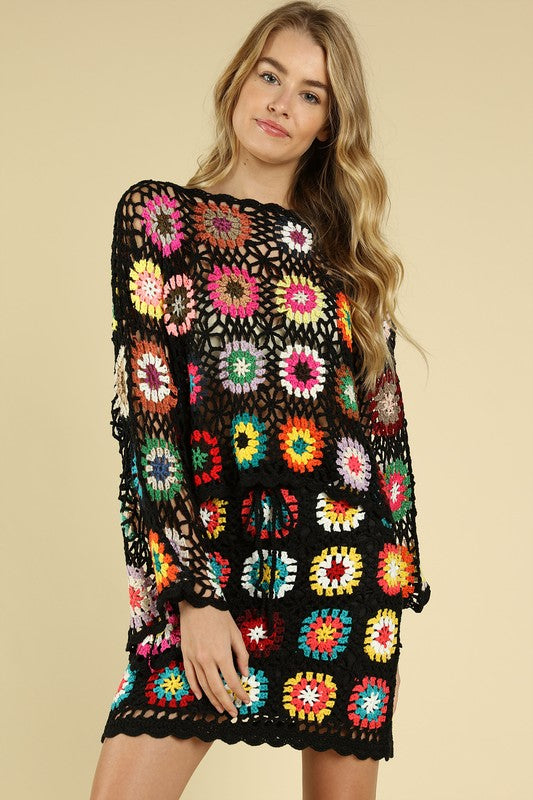Flower Crochet  Skirt