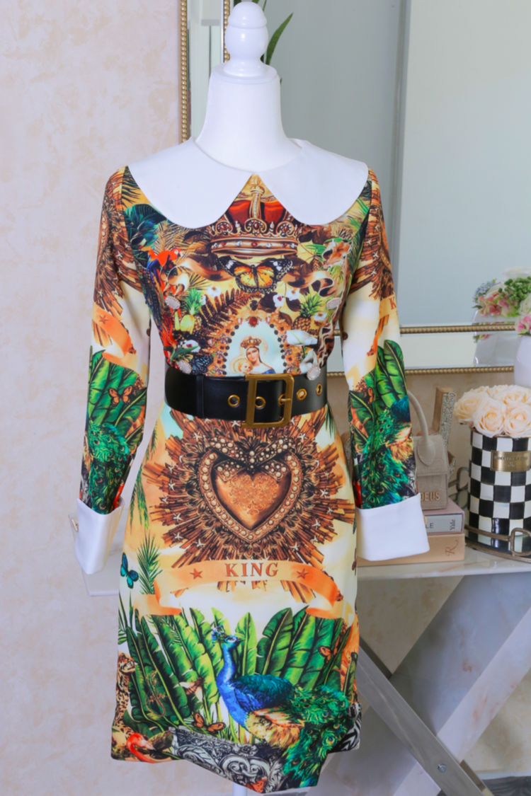 Meet Me At Versailles Vintage Midi Dress