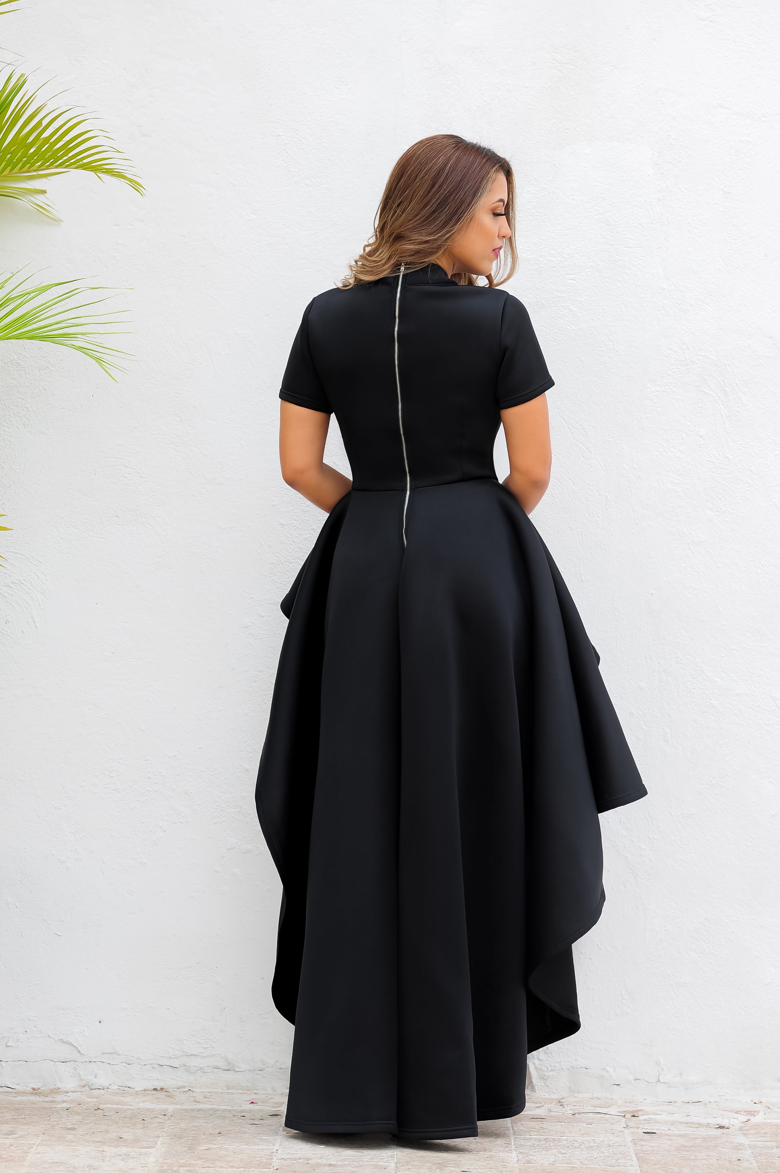 long dress top BLACK SOLID Color:ROYAL/SILVER Turn heads with this Midnight Velvet Studded A-Line new-july-26