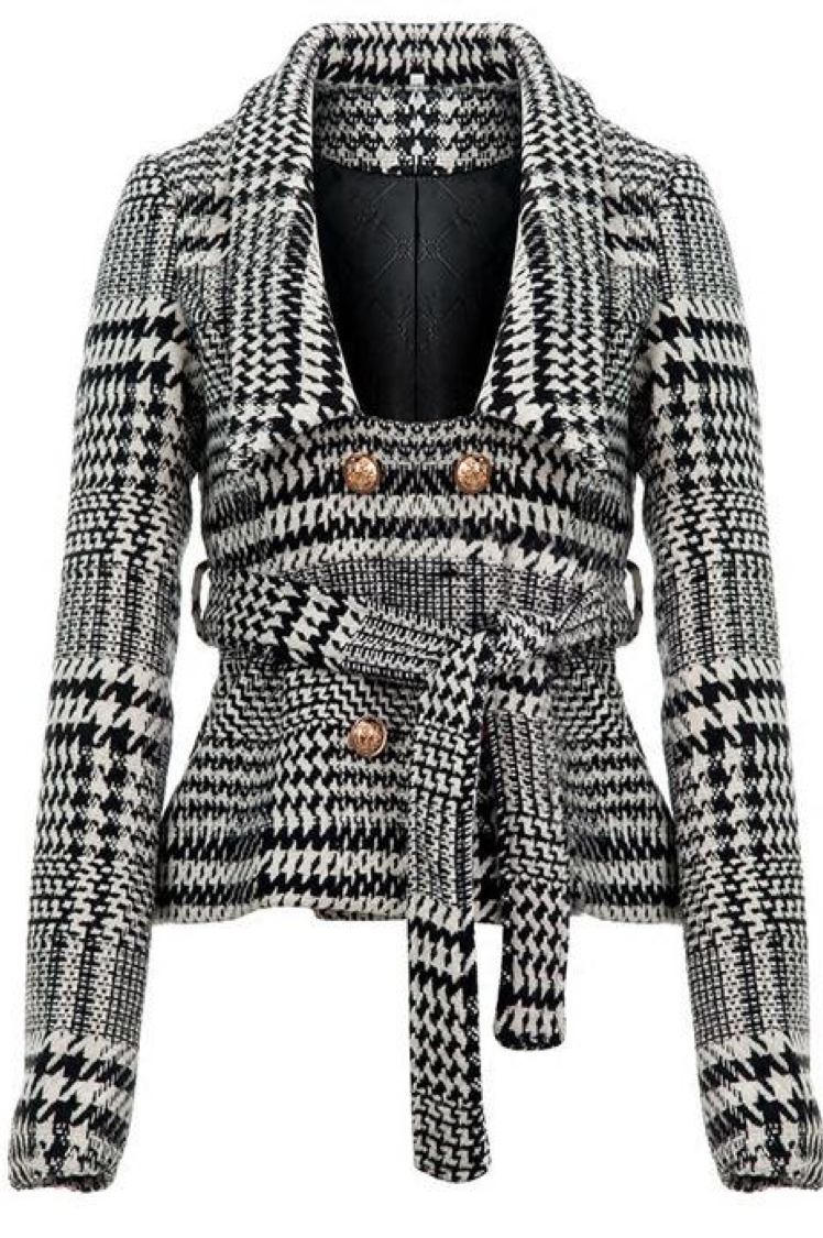 Winter Chic Wool Blazer Jacket