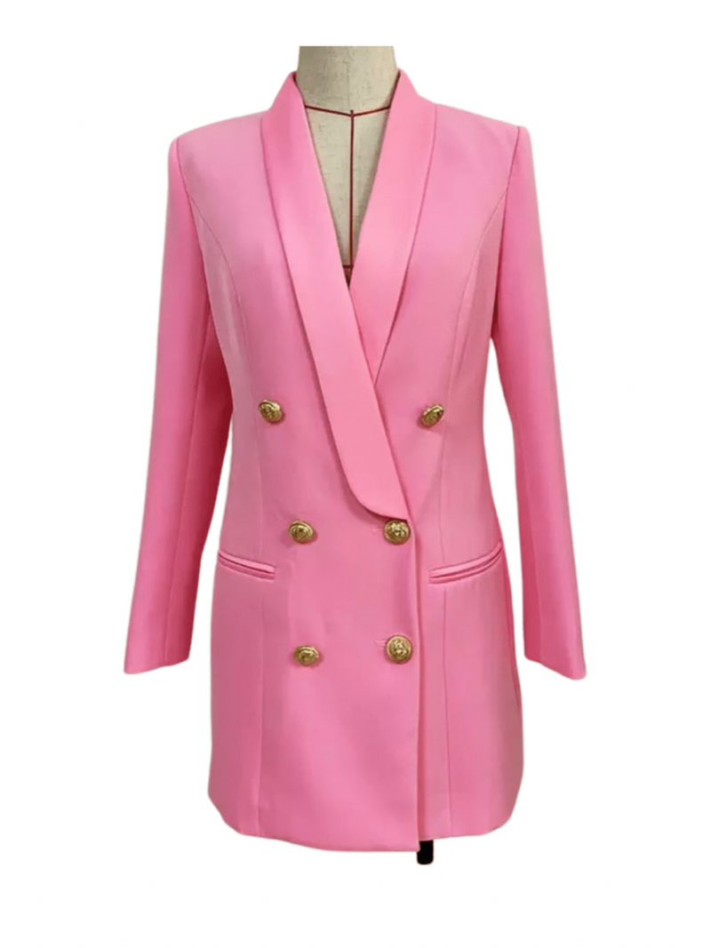 Paris Tuxedo Dress - Pink