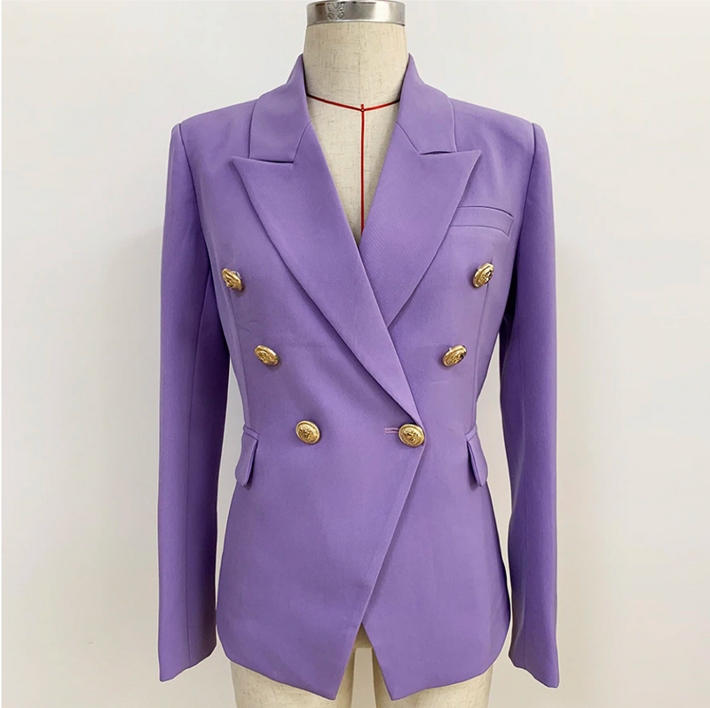 Military Blazer Jacket Lavender