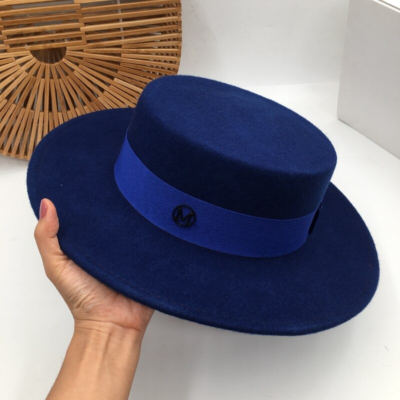 Mademoiselle - Blue French Fedora Hat