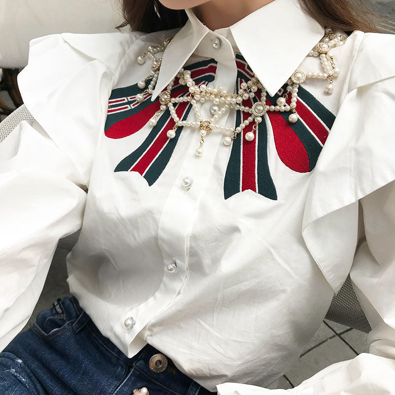 Lana Embroidery Shirt Top