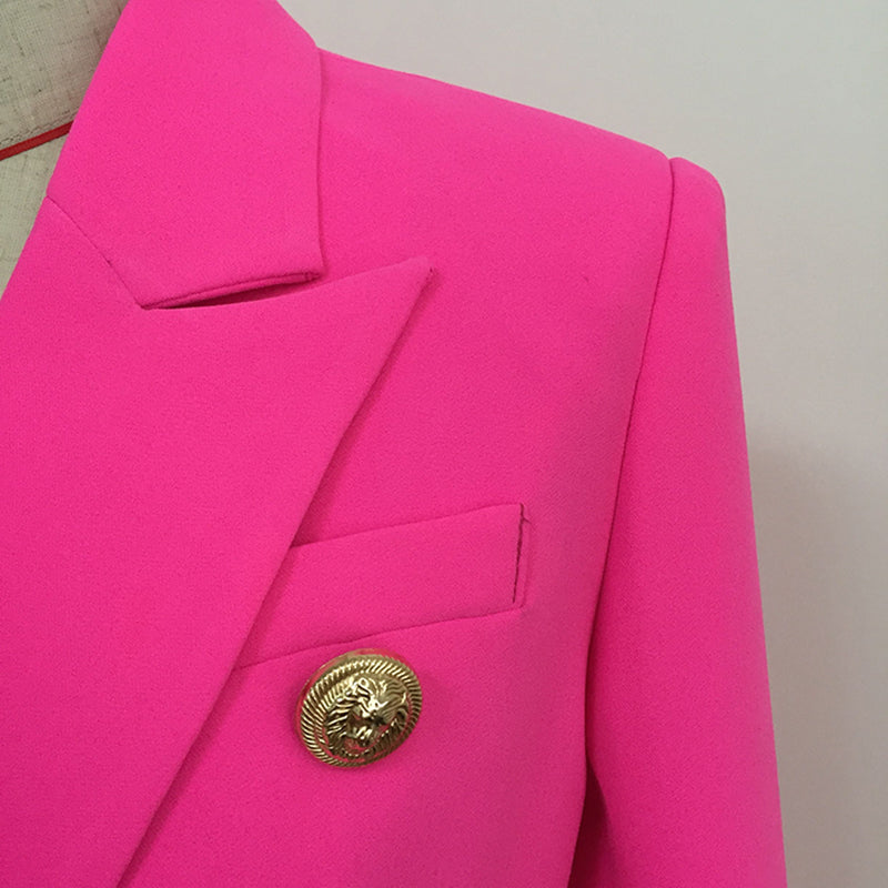 Military Blazer Jacket - Pink