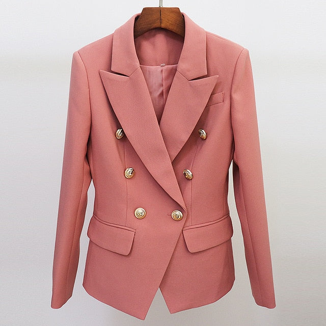 Military Blazer Jacket Pink
