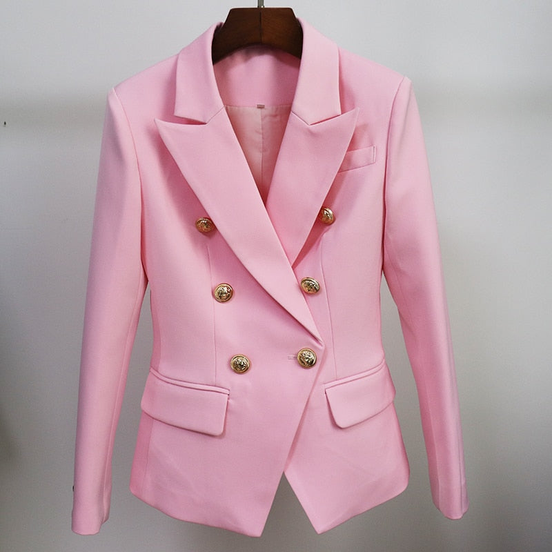 Military Blazer Jacket Pink