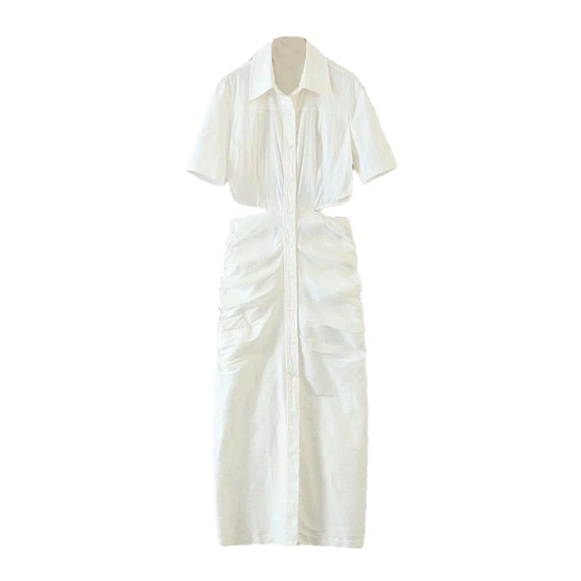 Abba Cut Out Back Midi Dress (PRE-ORDER)