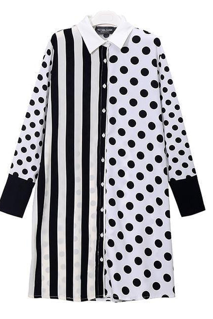 Polka Dots Shirt Top 1