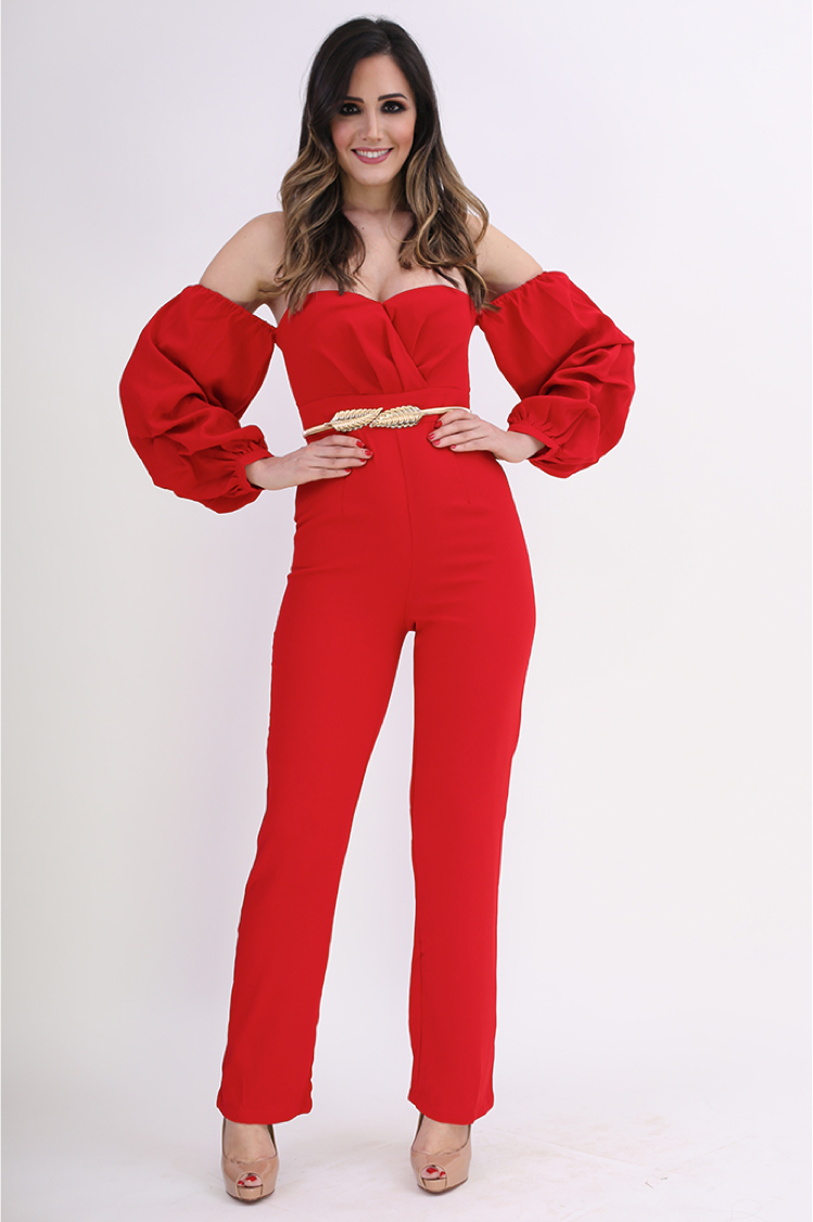 Red Christmas Jumpsuit